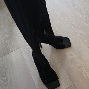 Thigh High Heels Mesh Steve Madden